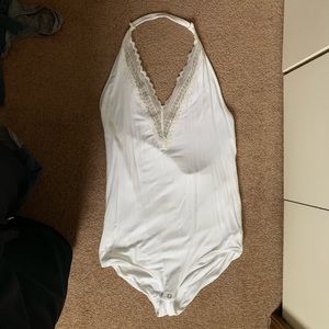 White large body suit